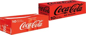 IGA Coca-Cola 10x375mL Selected Varieties offer