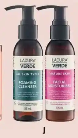 ALDI Verde Facial Cleansers or Moisturisers offer