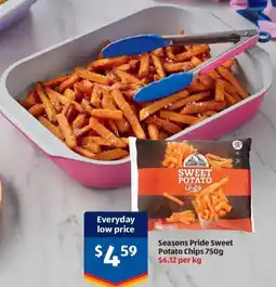 ALDI Seasons pride sweet potato chips offer