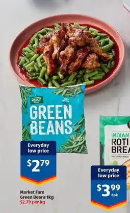 ALDI Market fare green beans offer