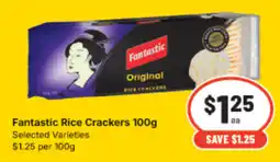 IGA Fantastic Rice Crackers offer