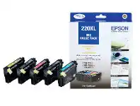 Officeworks Epson 220XL Black and Colour Five Ink Value Pack offer
