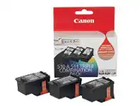 Officeworks Canon 510 Black and 511 Tri-Colour Three Ink Value Pack offer