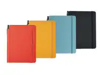 Officeworks Otto A5 192 Page PU Journal with Pen Mustard offer