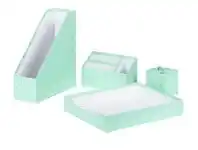 Officeworks Otto Aqua Desk Accessory Set offer