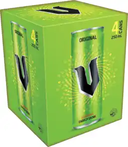 IGA V Energy Drink Selected Varieties offer
