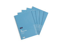 Officeworks J.Burrows 5 Pack A4 120 Page Spiral Notebooks offer