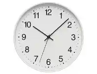 Officeworks Degree Subway 25cm Clock White offer