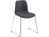 Officeworks Polo Heavy Duty Chair with Chrome Base and Charcoal Seat offer