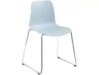 Officeworks Polo Heavy Duty Chair with Chrome Base and Aqua Seat offer