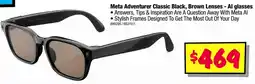 JB Hi-Fi Meta Adventurer Classic Black, Brown Lenses offer