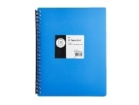 Officeworks Keji Display Book A4 20 Pocket Refillable Light Weight Blue offer