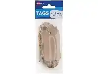 Officeworks Avery Scallop Tags Kraft 85 x 45mm 25 Pack offer