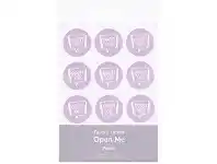 Officeworks Open Me Stickers Pastel Pink 24 Pack offer