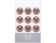 Officeworks Thank You Stickers Rose Gold 24 Pack offer