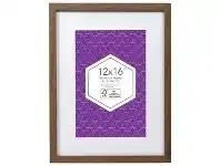 Officeworks Promenade Frame 12 x 16" with 8 x 12" Opening Brown offer