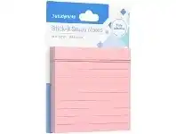 Officeworks Studymate Fully Adhesive Lined Notes 76x76mm Pink offer