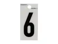 Sandleford Self Adhesive Number White 60mm 6