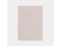 Officeworks GO Stationery A5 Colour Block Notebook Pink Champagne offer