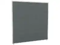 Officeworks Stilford Screen 1200 W x 1250 H mm White Frame Grey Fabric offer