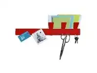 Officeworks Three By Three Magnetic Strip Bulletin Board Red offer