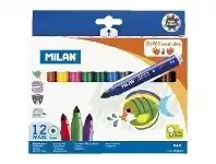 Officeworks Milan Super Washable Maxi Fibre Pens 12 Pack offer
