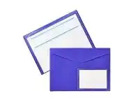 J.Burrows Document Wallet A4 Magnetic Closure Purple
