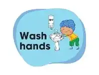 Officeworks Durus Hand Washing Adhesive Outdoor Floor Sign offer