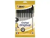 Officeworks BIC Cristal Original Ballpoint Pen Black 10 Pack offer