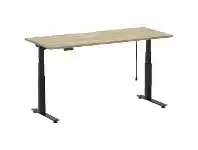 Stilford S2 Electric Sit Stand Desk 1800mm Black/Oak