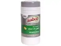 Officeworks Sabco Antibacterial Wet Wipes 100 Pack offer