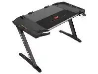 Officeworks AeroCool Eureka Ergonomic PC Gaming Desk Black Z2 offer