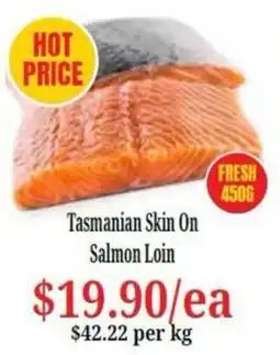Farmer Jack's Tasmanian Skin On Salmon Loin offer