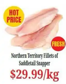 Farmer Jack's Northern Territory Fillets of Saddletail Snapper offer