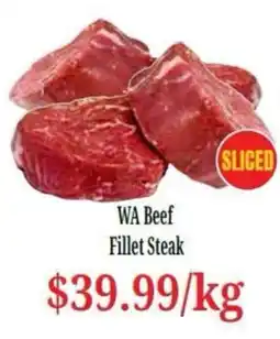 Farmer Jack's WA Beef Fillet Steak offer