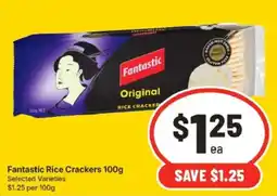 IGA Fantastic Rice Crackers offer