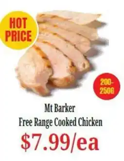 Farmer Jack's Mt Barker Free Range Cooked Chicken offer