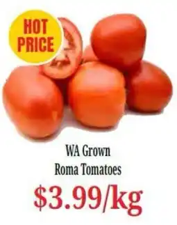 Farmer Jack's WA Grown Roma Tomatoes offer