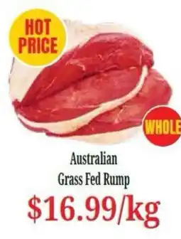 Farmer Jack's Australian Grass Fed Rump offer