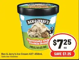 IGA Ben & Jerry's Ice Cream offer