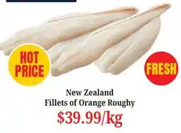 Farmer Jack's New Zealand Fillets of Orange Roughy offer