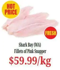 Farmer Jack's Fillets of Pink Snapper offer