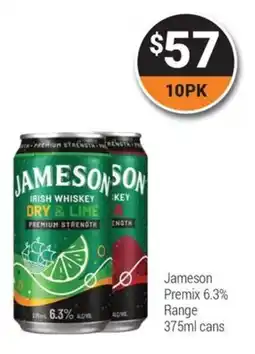 Super Cellars Jameson Premix offer