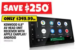 Autobarn Kenwood 6.8" AV Head Unit Receiver with Apple CarPlay/Android offer