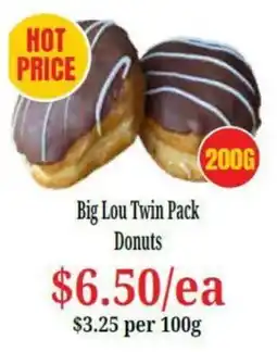 Farmer Jack's Big Lou Twin Pack Donuts offer