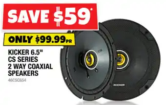 Autobarn Kicker 6.5" CS Series 2 Way Coaxial Speakers offer