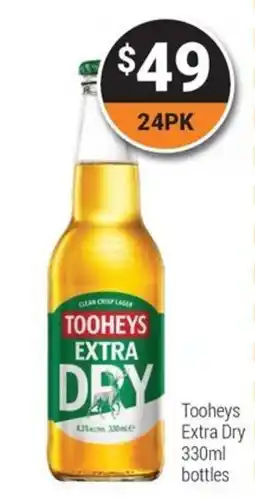 Super Cellars Tooheys Extra Dry offer