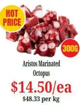 Farmer Jack's Aristos Marinated Octopus offer