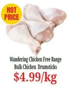 Farmer Jack's Wandering Chicken Free Range Bulk Chicken Drumsticks offer