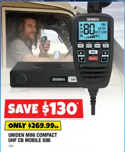 Autobarn Uniden Mini Compact UHF CB Mobile X86 offer